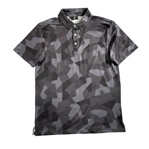 GreenSide‎ Golf NWT Men's Black Gun Powder Short Sleeve Polo Size Medium